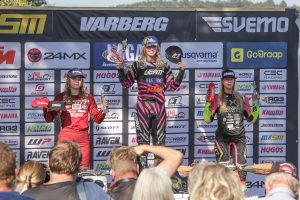 MXSM Varberg 21/9-24 MXWomen Fr.v. Matilda Huss, Sara Andersen, Tyra Bäckström
